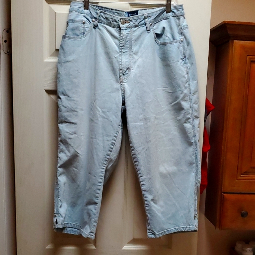 Avenue Blue Relaxed Fit Jeans 16
